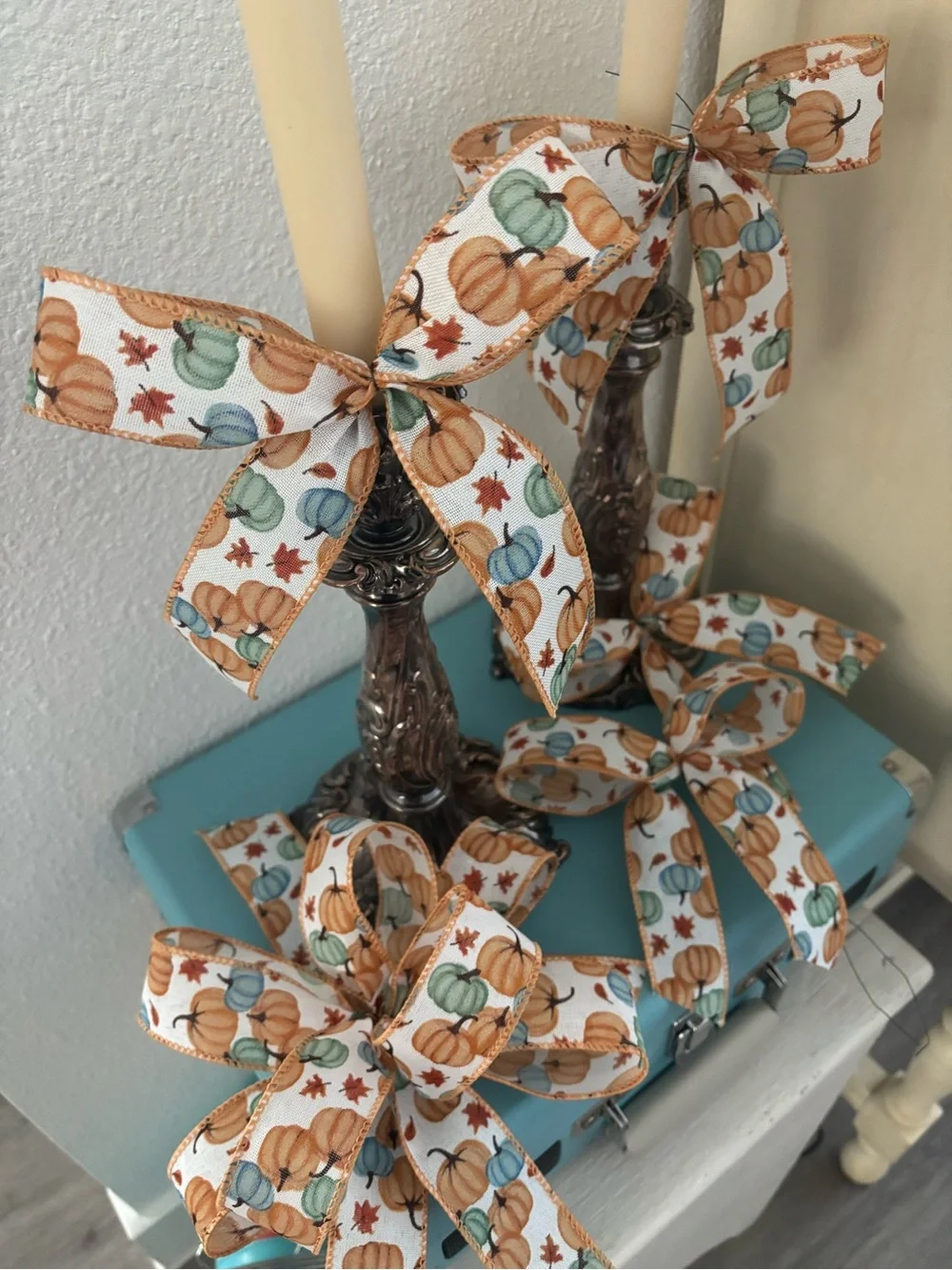 Handmade festive pumpkin
